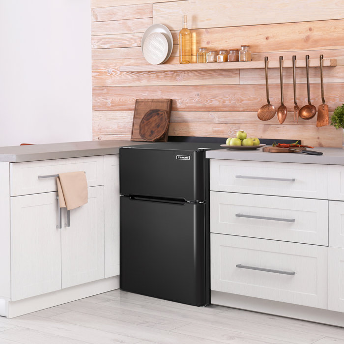 Euhomy 3.2 Cubic Feet cu. ft. Freestanding Mini Fridge with Freezer & Reviews Wayfair